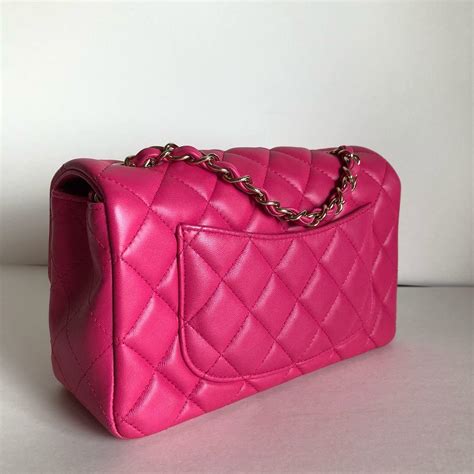 pink chanel travel bag